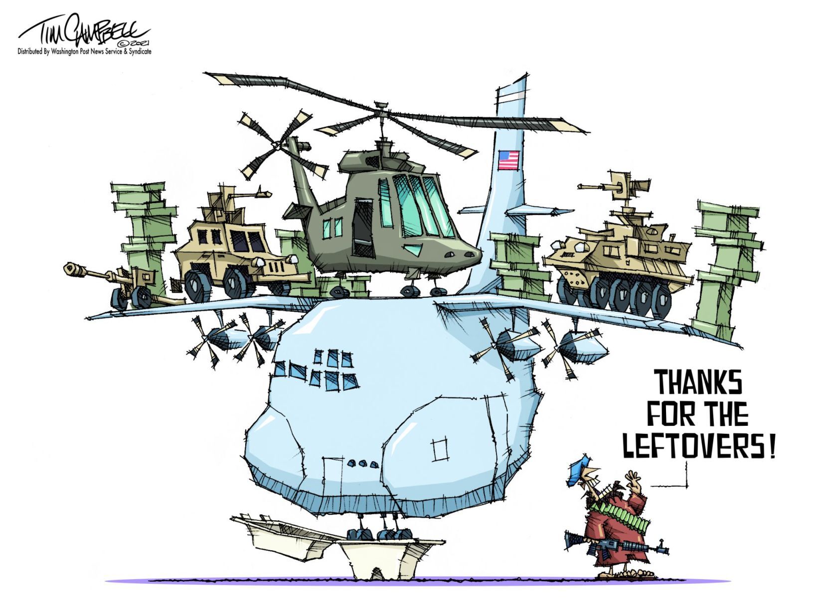 Tim Campbell cartoon